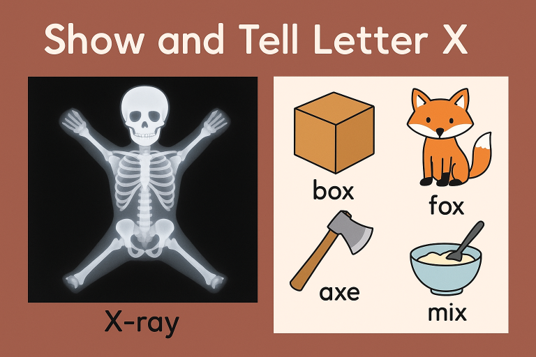 Show and Tell Letter X – Exciting and Experimental Ideas for Preschool