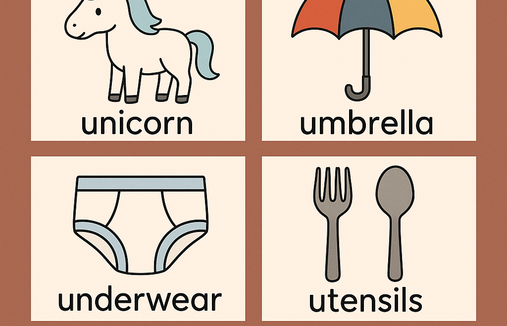 Show and Tell Letter U – Unique Preschool Ideas and Activities
