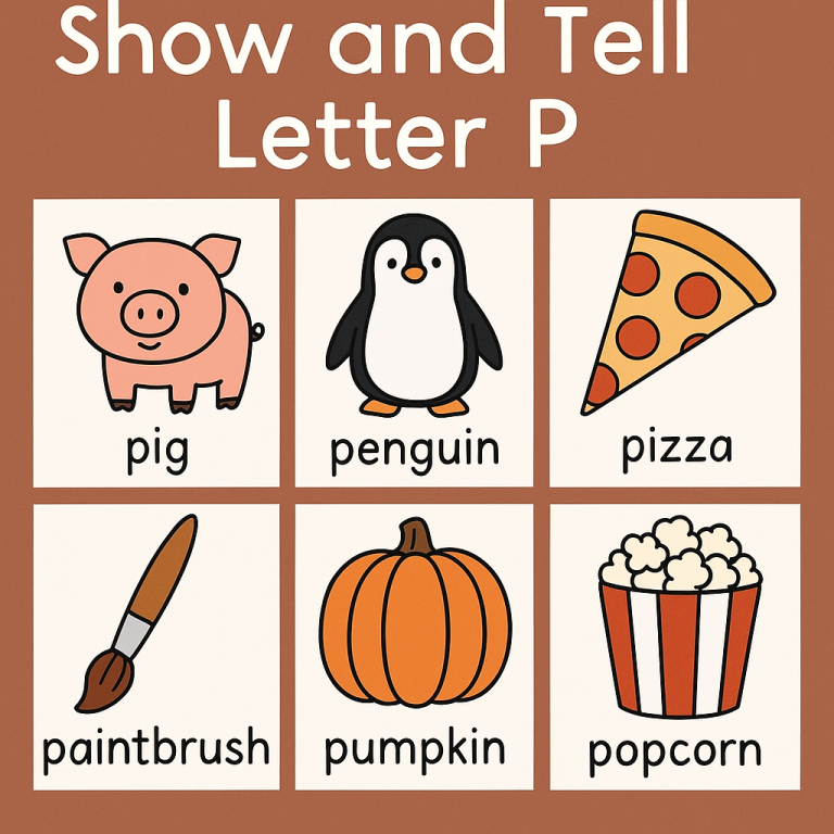 Show and Tell Letter P – Playful Preschool Ideas and Activities