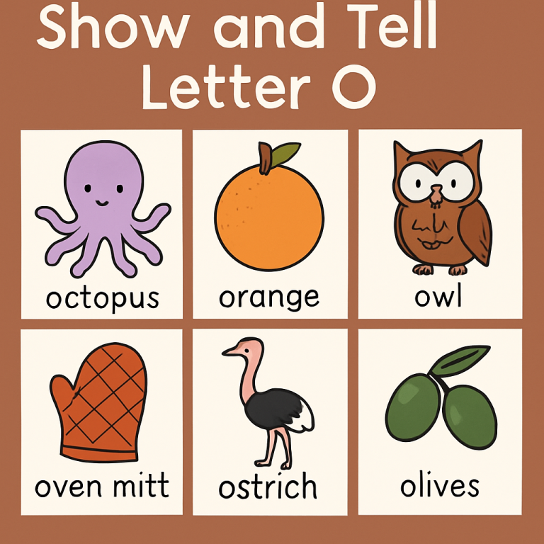 Show and Tell Letter O – Outstanding Preschool Ideas and Activities