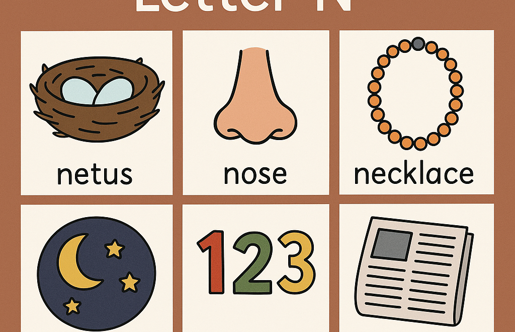 Show and Tell Letter N – Neat Ideas and Preschool Activities