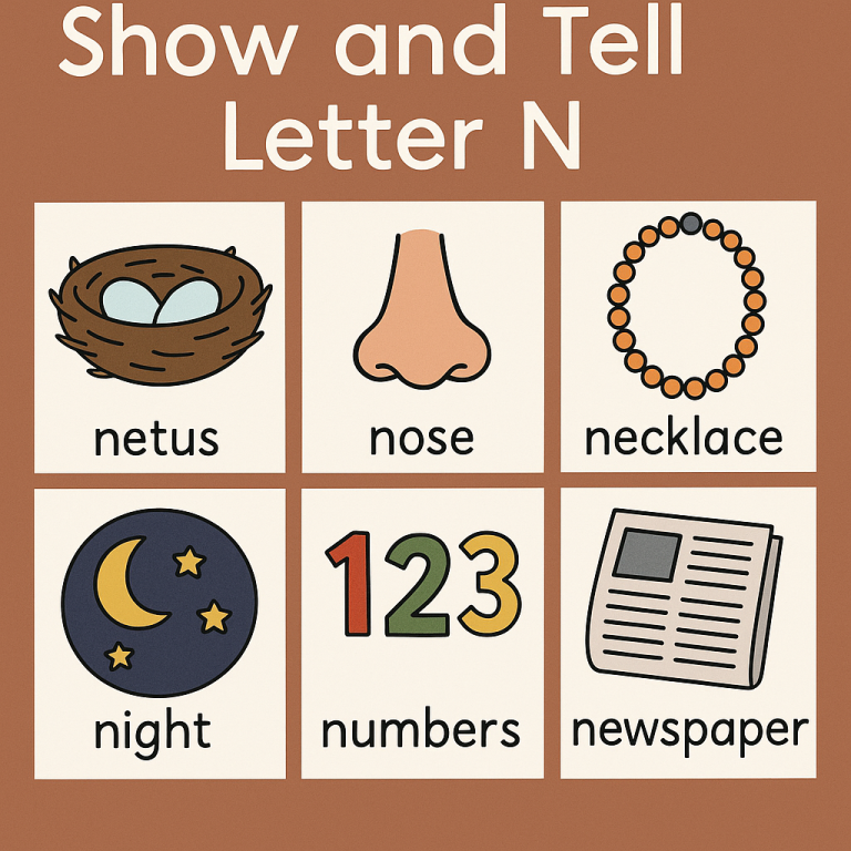Show and Tell Letter N – Neat Ideas and Preschool Activities