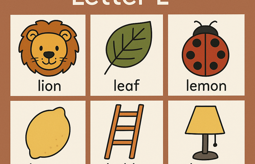 Show and Tell Letter L – Lovely Learning Ideas for Preschoolers