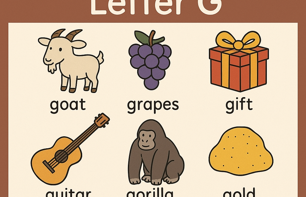 Show and Tell Letter G – Great Ideas and Preschool Activities