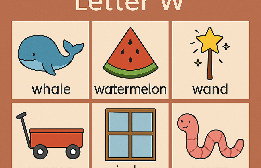 Show and Tell Letter W – Wonderful Preschool Ideas and Activities