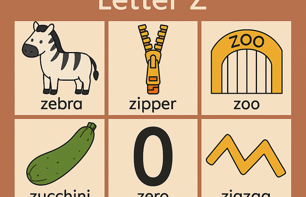Show and Tell Letter Z – Zany and Zesty Ideas for Preschool