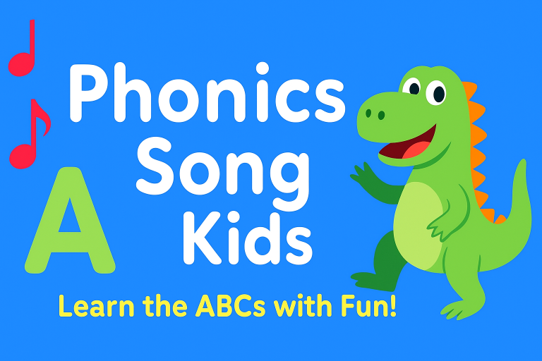 Phonics Song for Kids – Learn the ABCs with a fun dinosaur character