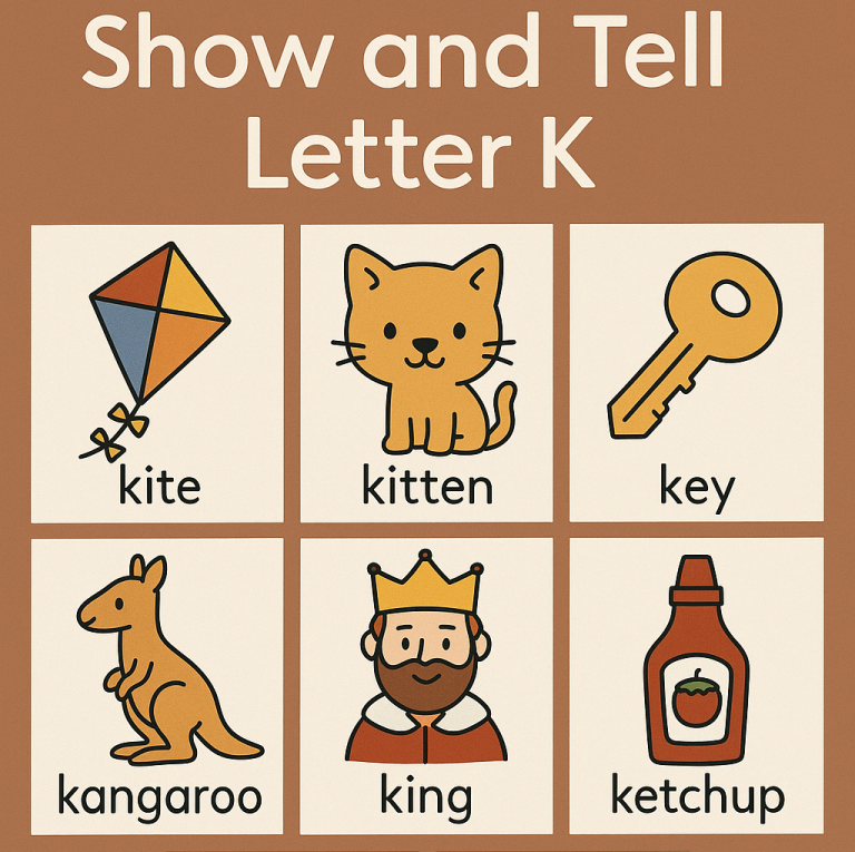 Show and Tell Letter K – Kind and Creative Ideas for Preschoolers