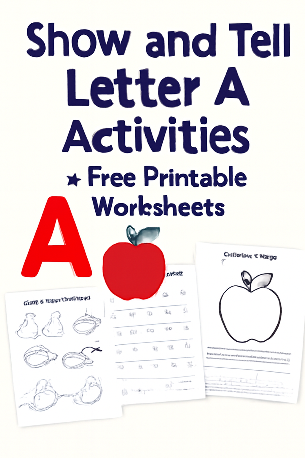 Show and Tell Letter A Activities + Free Printable Worksheets